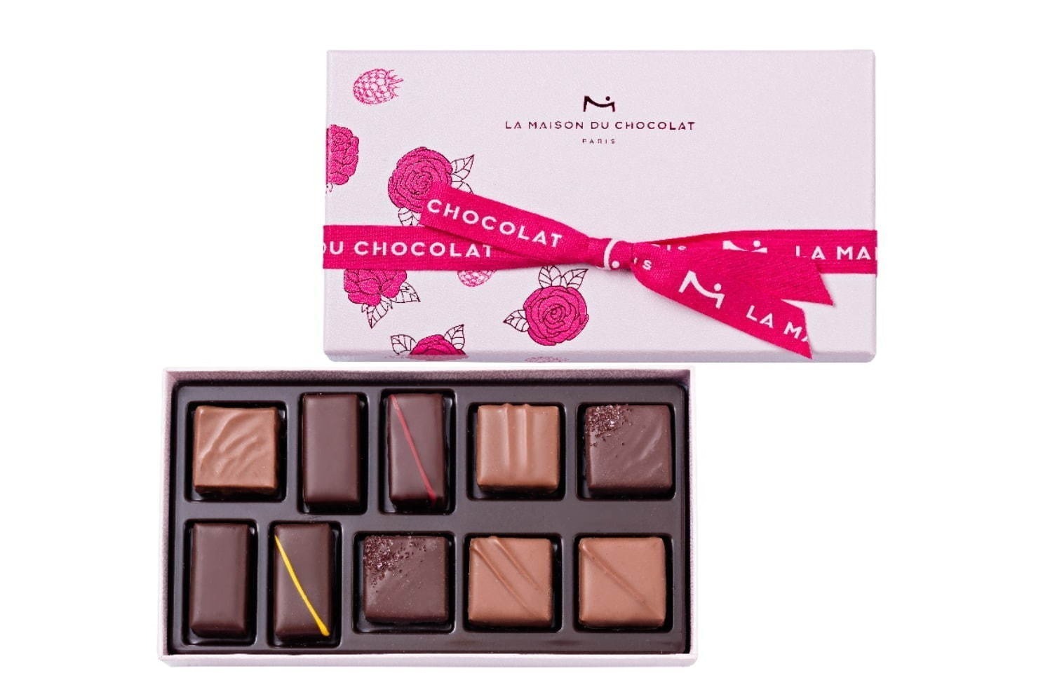 ラ・メゾン・デュ・ショコラのホワイトデーチョコBOX、薔薇×フランボワーズの限定ガナッシュなど
