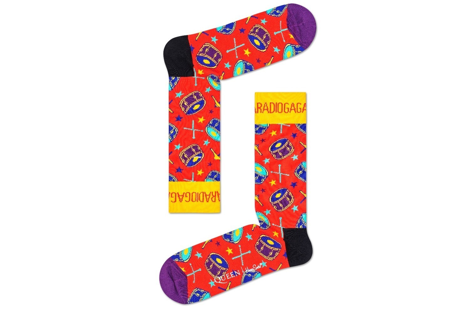 ハッピーソックス×クイーンの新作ソックス「ウィー ウィル ソック ユー」楽器やヒットソングがモチーフ