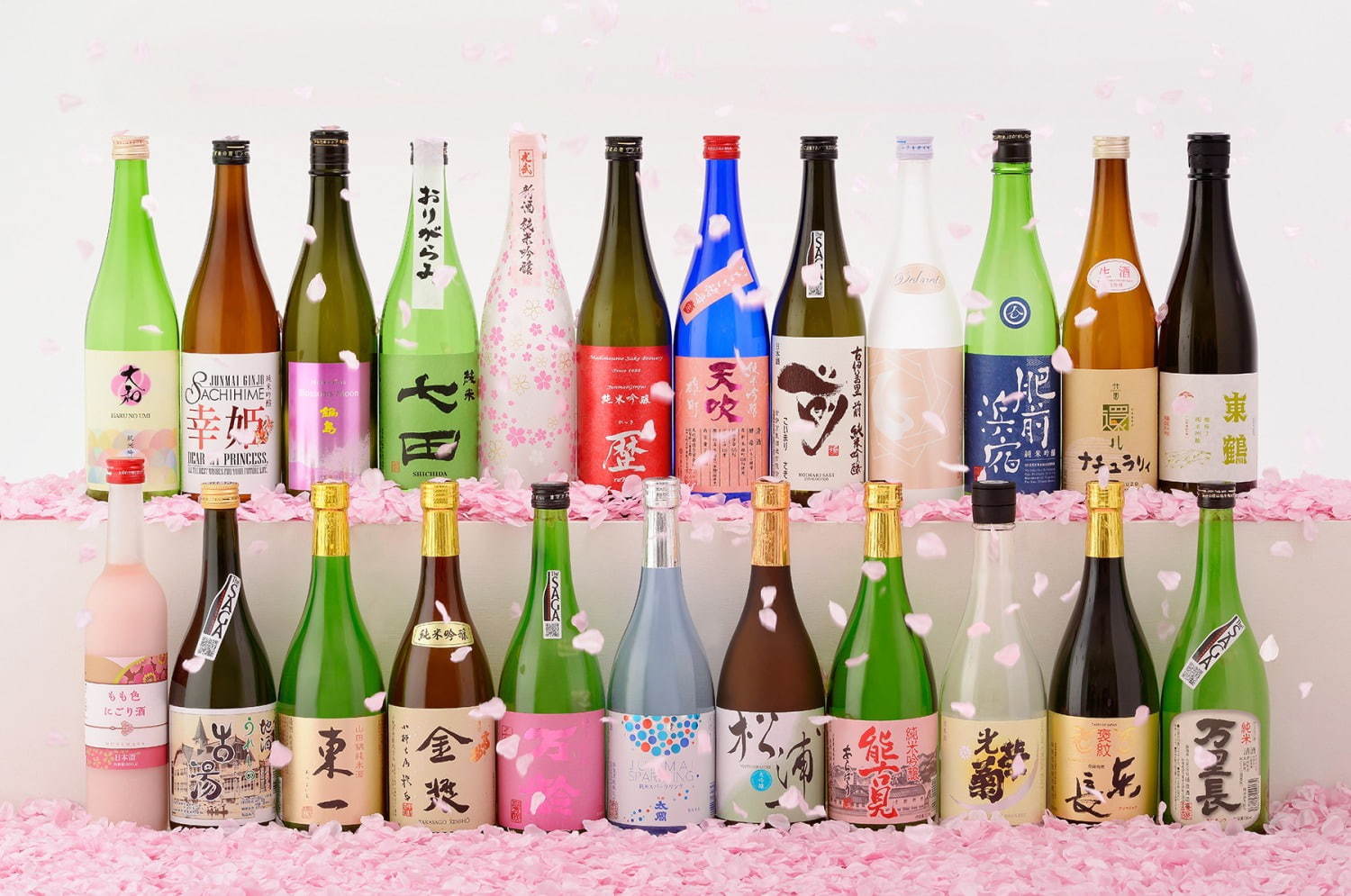 「サクラチルバー 2020」渋谷で、花びらに埋もれる“インドア花見” - 日本酒飲み比べや桜パフェ｜写真4