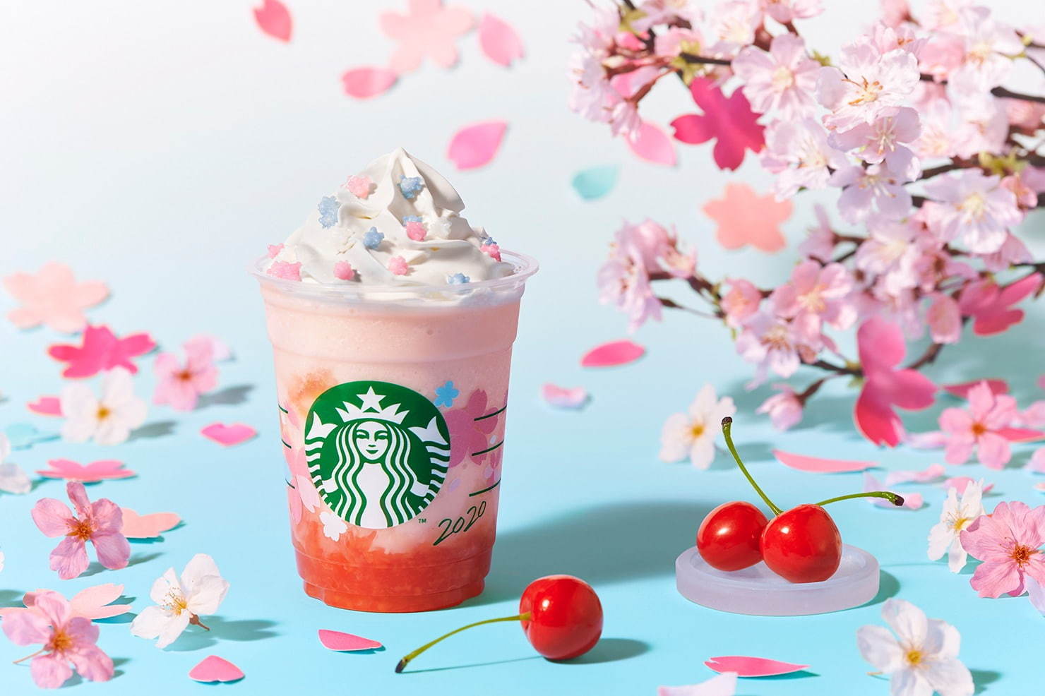 ＜スターバックス＞桜×さくらんぼのフラペチーノ