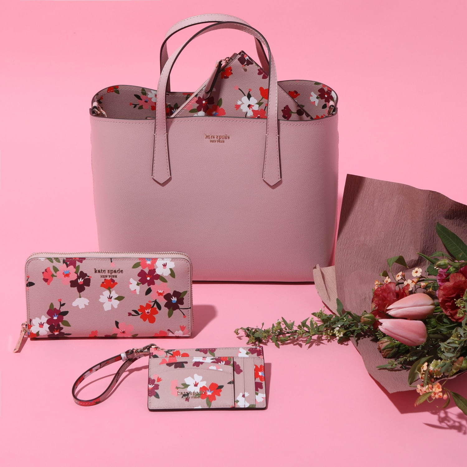 ケイト・スペード、“桜”咲く限定バッグ＆小物「チェリーブロッサム」コレクション - ファッションプレス