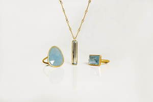 Talkative ☺︎アクアマリンリング☺︎トーカティブ♡11号（着用感） H.P.FRANCE - talkative トーカティブ k18アクアマリンリング の