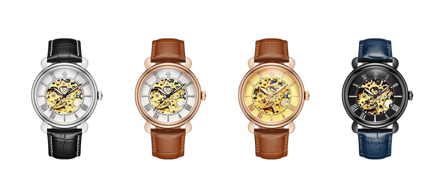 ロバー“時計内部が見える”ドーム型スケルトン腕時計、パリ名所にちなんだカラーで”旅行気分”｜写真1