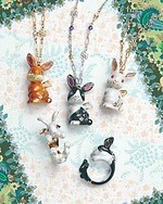 ANNA SUI ブレスレット　ウサギ　花　玉乗りうさぎ　アナスイ　青　レア ANNA SUI ブレスレット ウサギ 花 玉乗りうさぎ アナスイ 青 レア