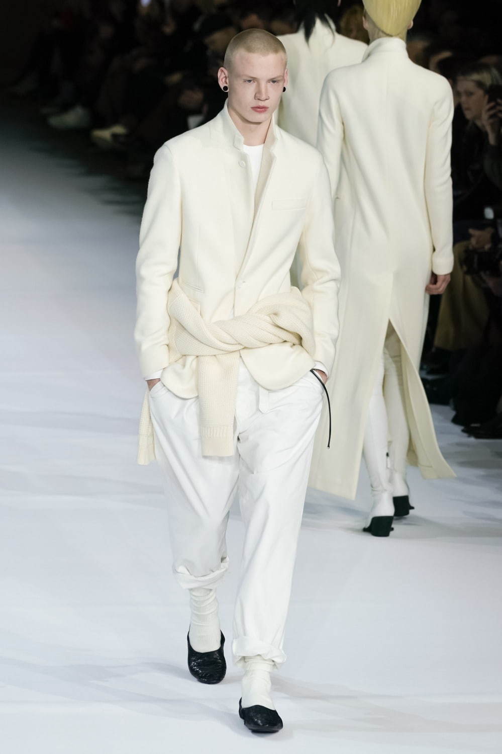 ハイダーアッカーマンHAIDER ACKERMANN ホワイト クロップド
