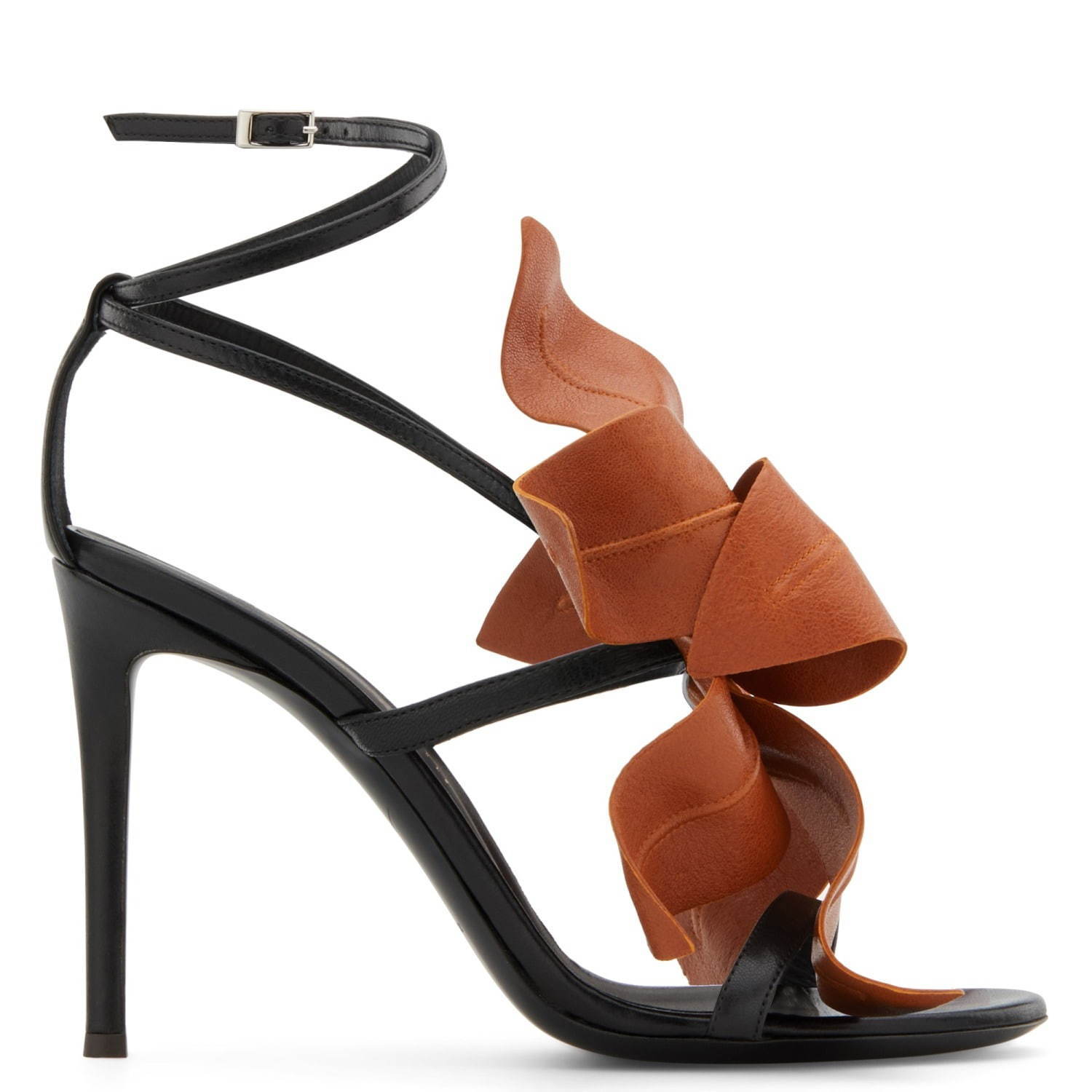 ジュゼッペザノッティ　ホワイト フラワー装飾 ハイヒール GIUSEPPE ZANOTTI