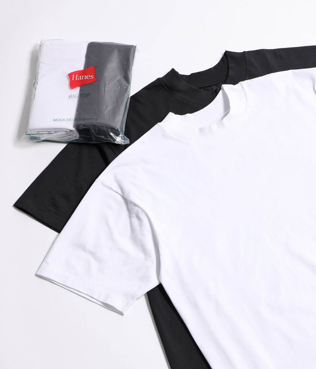 ヘインズ×ビオトープのTシャツ、ユニセックスのモックネック＆ウィメンズTシャツ2型｜写真3