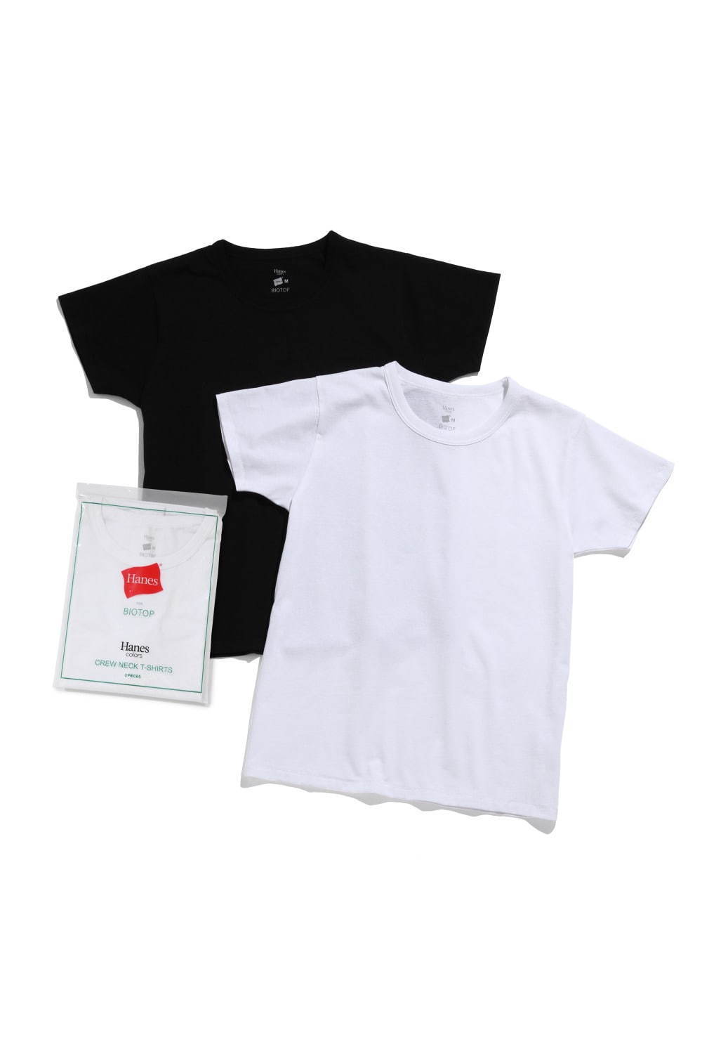 ヘインズ ビオトープのtシャツ ユニセックスのモックネック ウィメンズtシャツ2型 ファッションプレス
