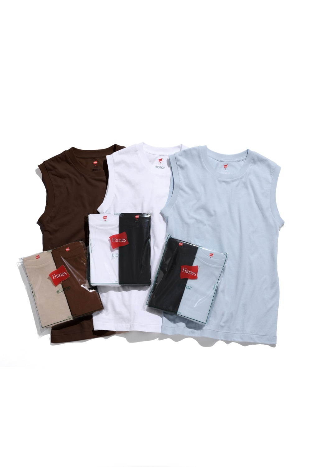 ヘインズ×ビオトープのTシャツ、ユニセックスのモックネック＆ウィメンズTシャツ2型｜写真6