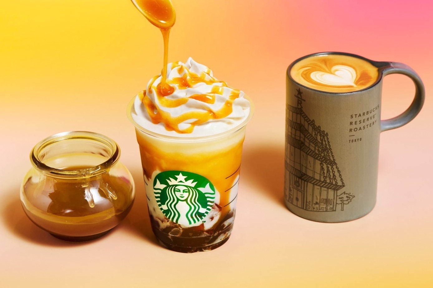 スタバ新作 バタースコッチ コーヒー ジェリー フラペチーノ ぷるぷるコーヒージェリー入り ファッションプレス