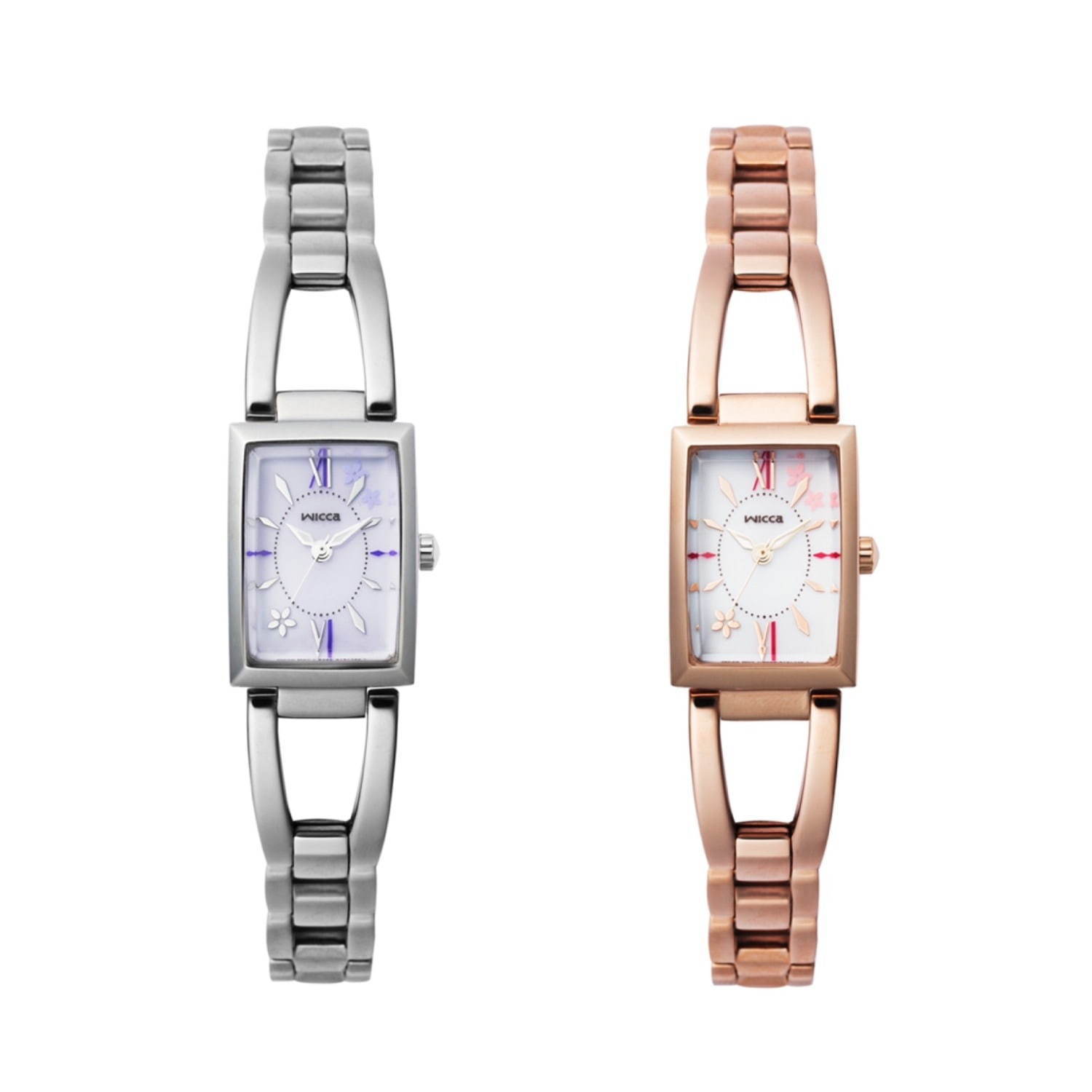 ウィッカ“すみれの花”モチーフの腕時計をチックタック限定で、上品すみれ色 or 優しいピンク色｜写真2