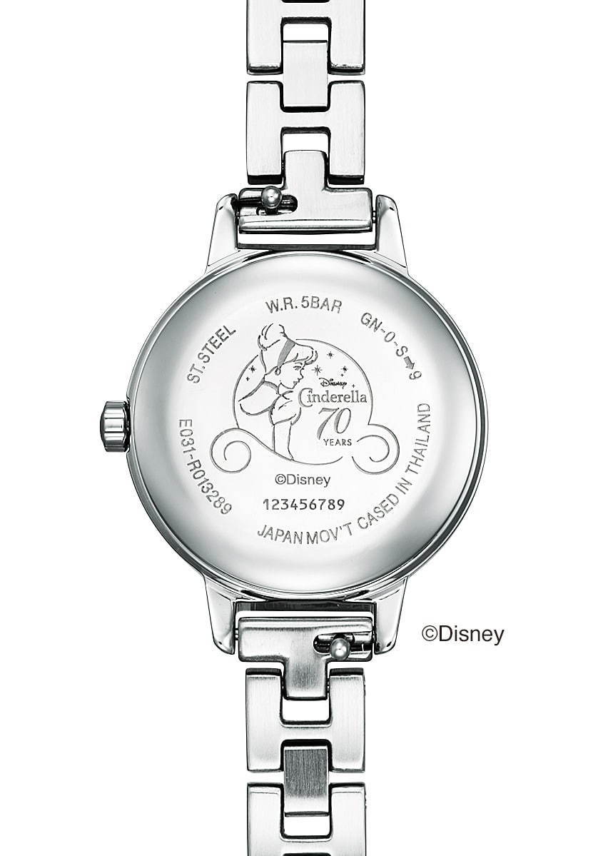 ディズニー『シンデレラ』“ガラスの靴”モチーフの限定腕時計、シチズン 