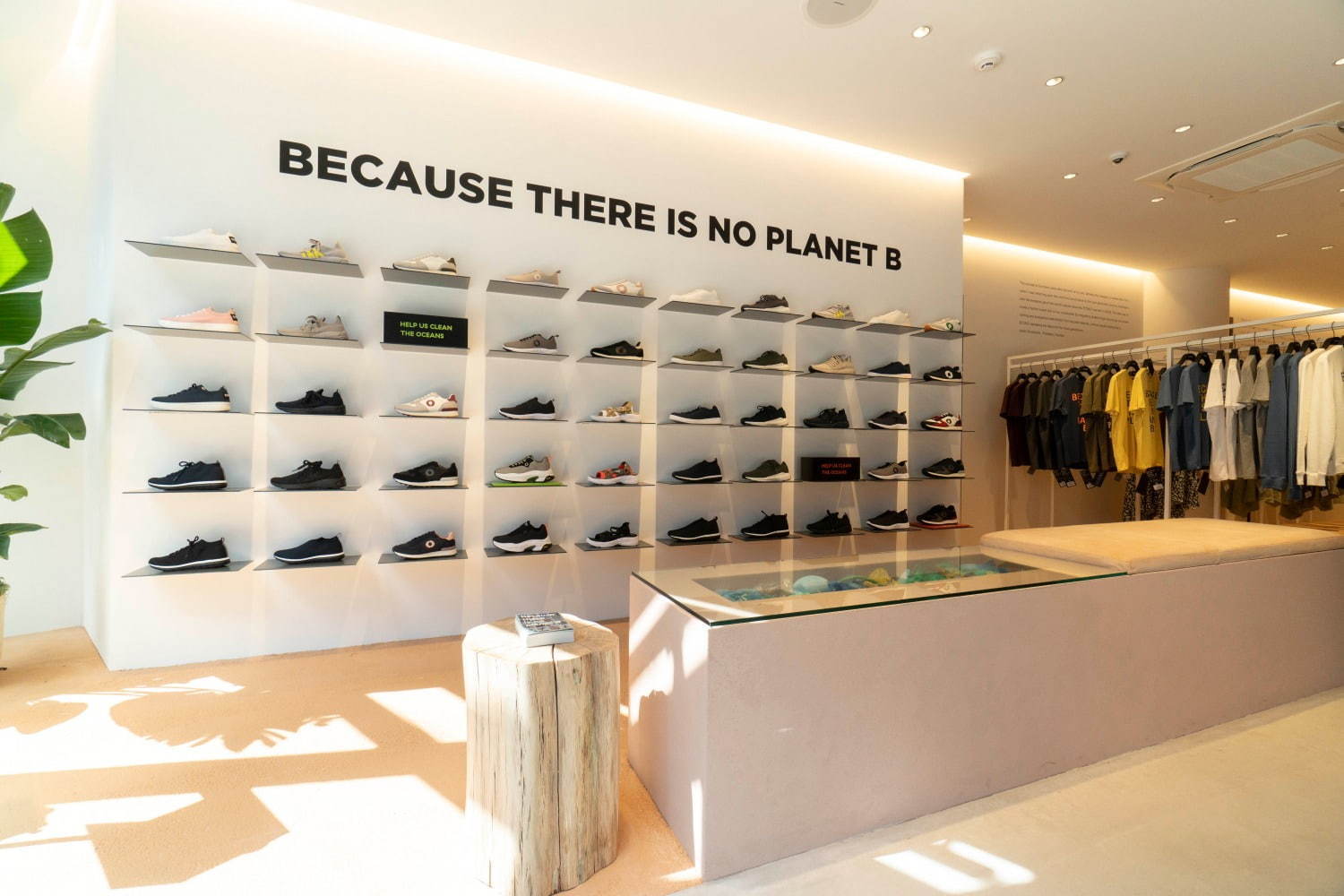 スペイン発 エコアルフ アジア初の旗艦店が渋谷に 再生ペットボトル素材のスニーカーなど ファッションプレス