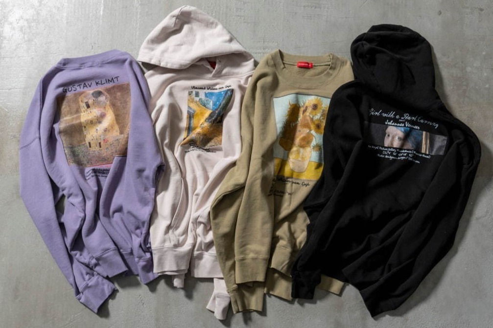 コラボレーションアイテム｜メゾンスペシャル“名画”スウェット - ゴッホやモネ、ダ・ヴィンチ、クリムトの名作をプリント