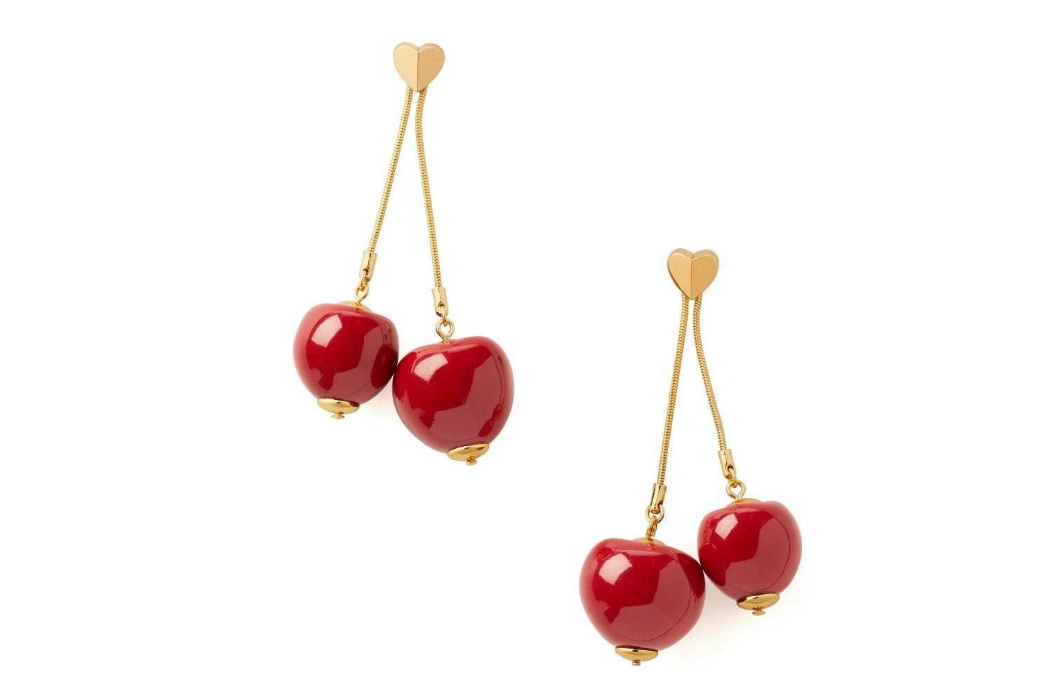 TUTTI FRUITY CHERRY LINEAR EARRINGS 16,000円＋税