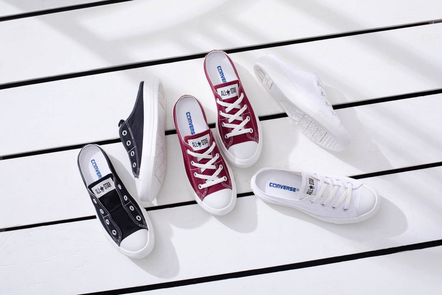 コンバース(CONVERSE) オールスター ライト ミュール スリップ OX｜写真1