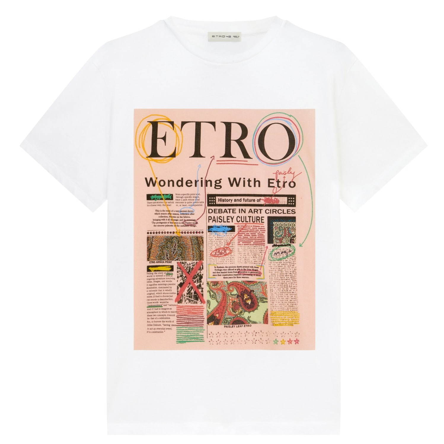 エトロ“タブロイド紙”着想のバッグやTシャツ、ブランドの歴史＆ペイズリーを記事風にデザイン｜写真9