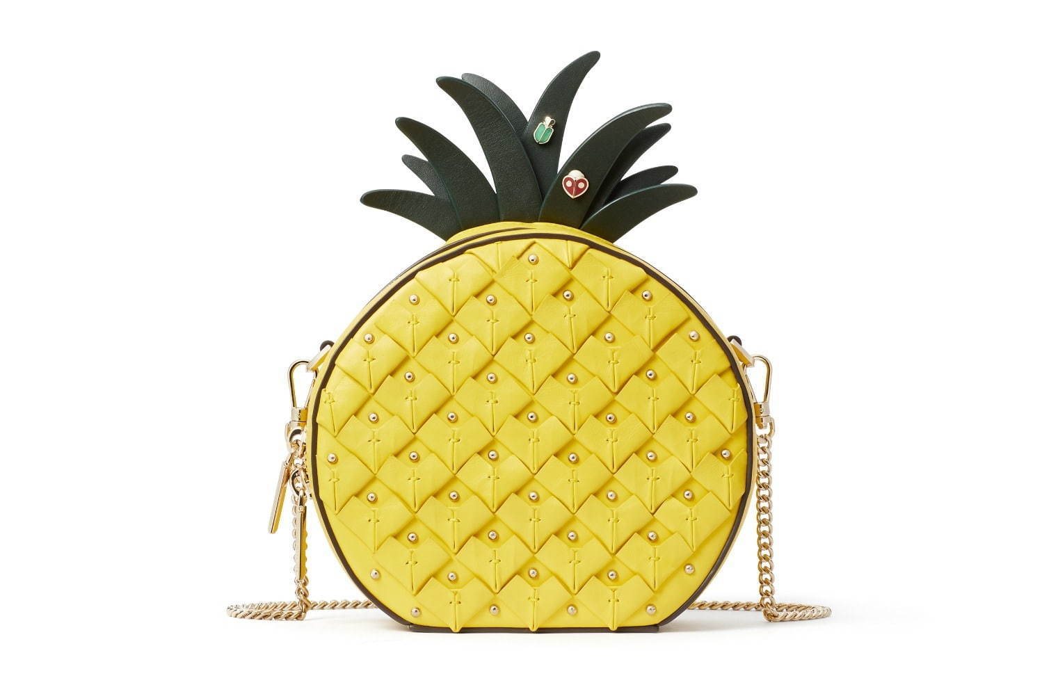 ケイト・スペード20年夏の新作バッグ、パイナップルやリンゴ型の“昆虫”つきレザーバッグなど｜写真1