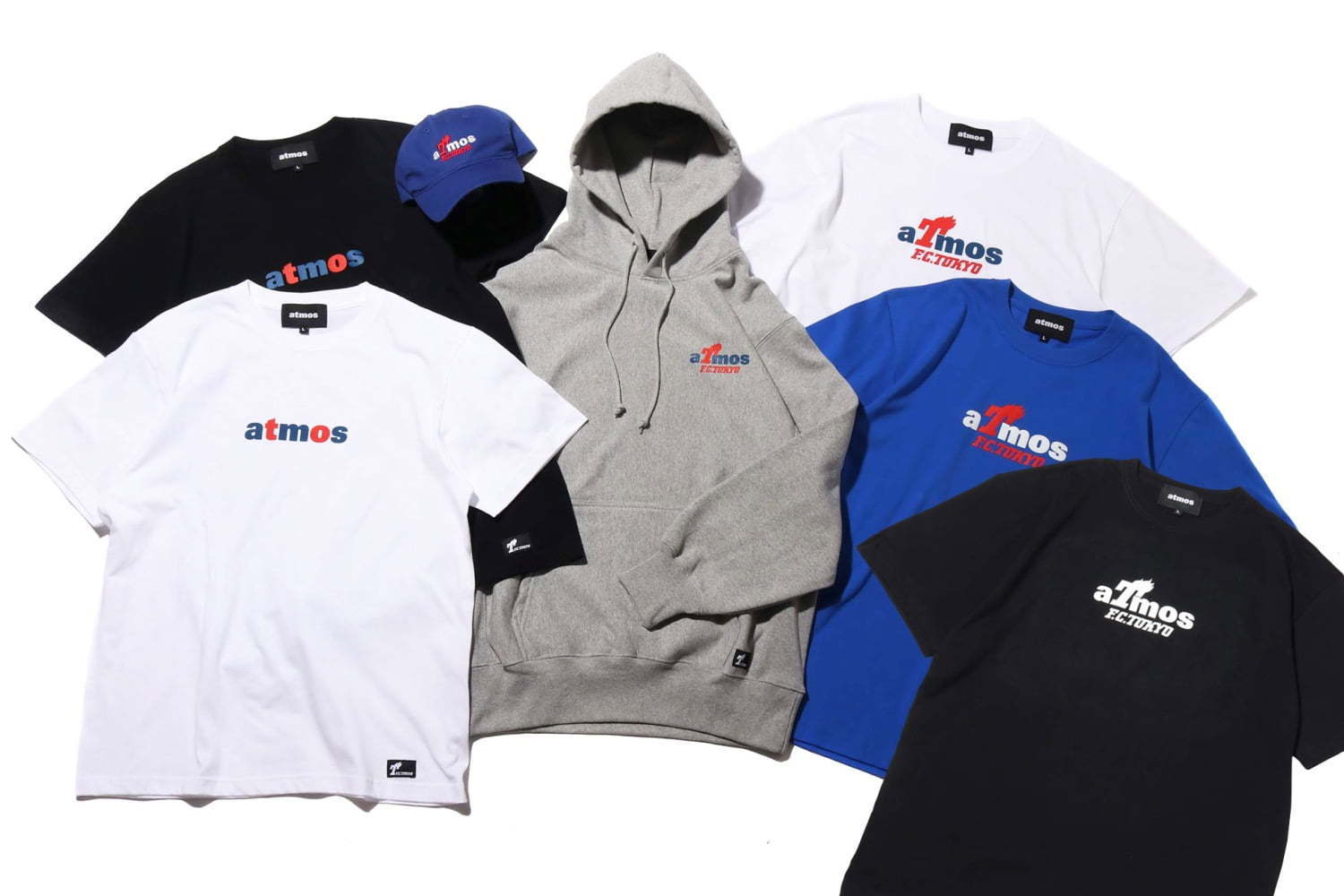 コラボレーションアイテム｜アトモス×Jリーグチーム・FC東京“ロゴ入り”スウェットフーディやTシャツ