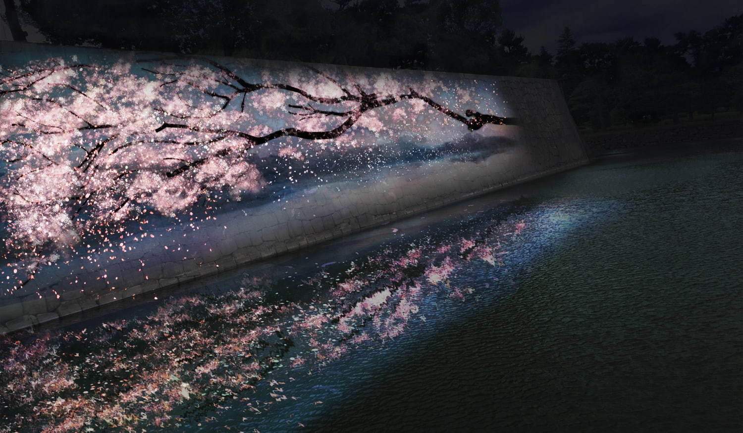 花の体感型アート展「フラワーズバイネイキッド」京都・二条城で、夜桜や重要文化財とコラボ｜写真4