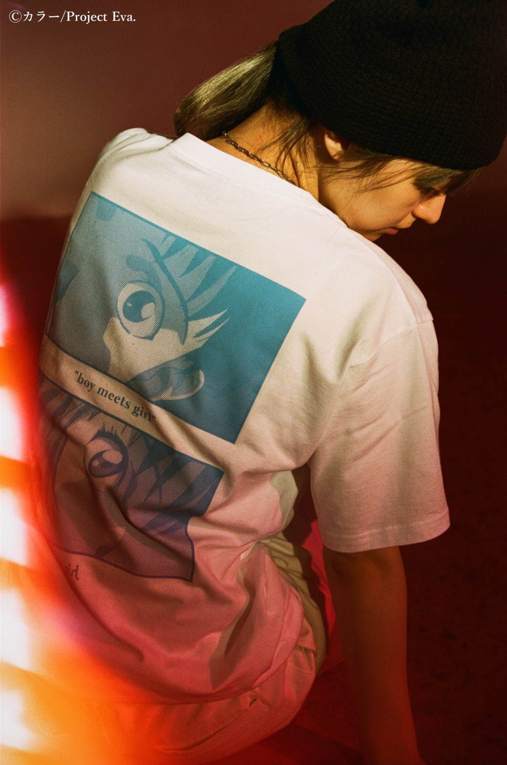 X-girl×エヴァンゲリオン、シンジ・レイを描いたTシャツ＆サコッシュやコラージュシャツ｜写真4
