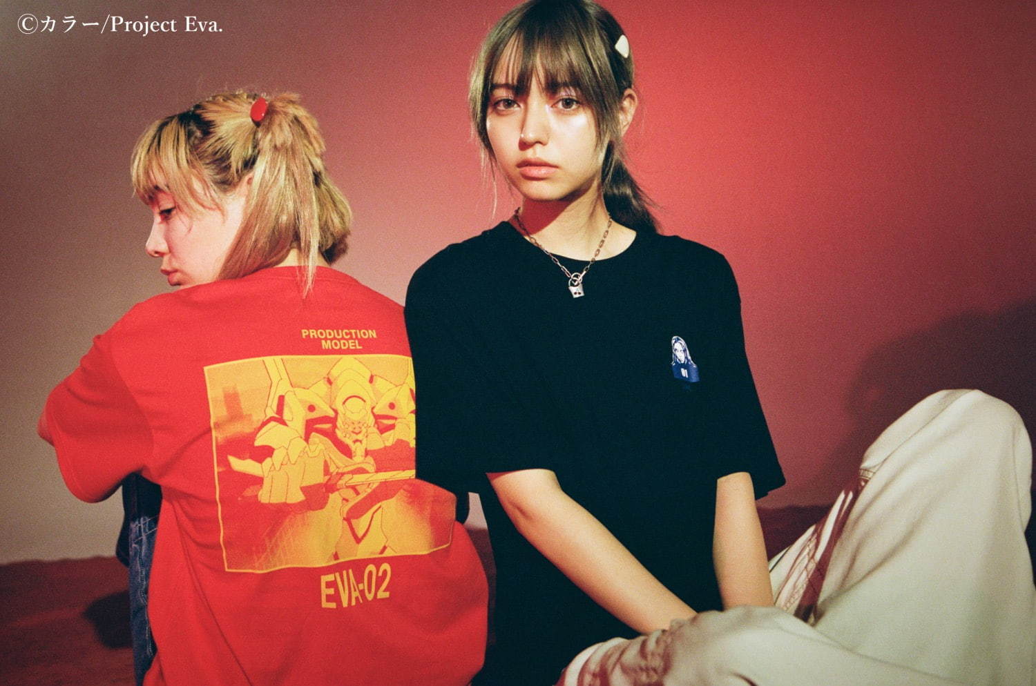 X-girl×エヴァンゲリオン、シンジ・レイを描いたTシャツ＆サコッシュやコラージュシャツ｜写真14