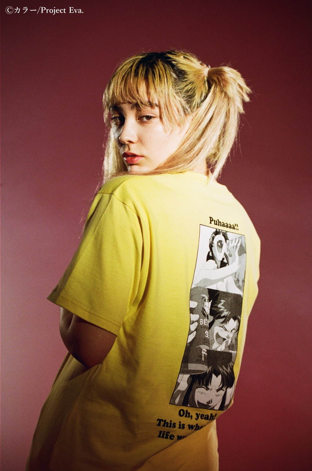 X-girl×エヴァンゲリオン、シンジ・レイを描いたTシャツ＆サコッシュやコラージュシャツ｜写真6