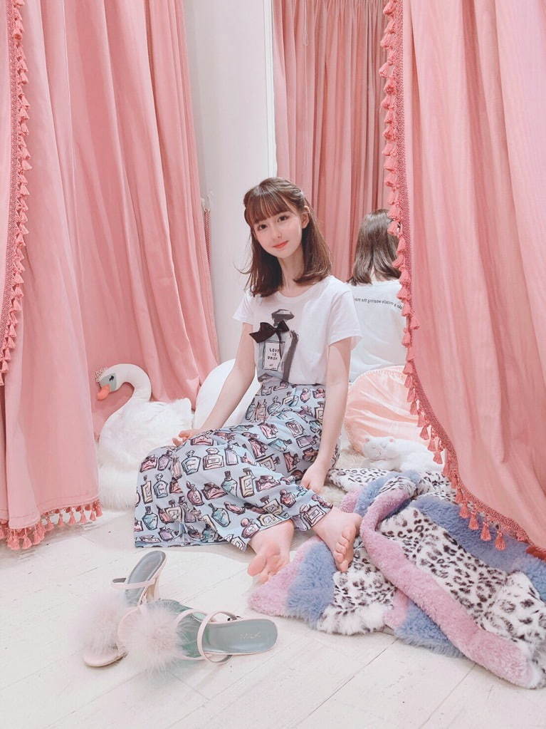 MILK Perfume ハート ワンピース 香水瓶柄 ドット柄 qrI.jpg