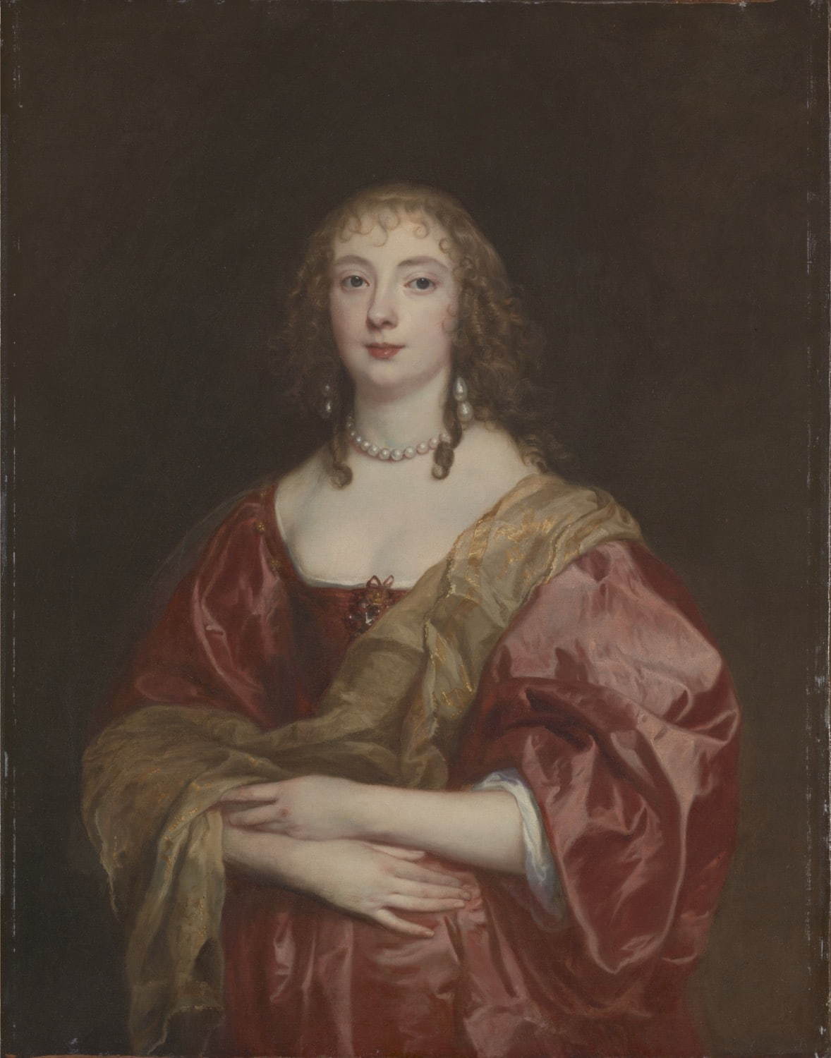 アントニー・ヴァン・ダイク《ベッドフォード伯爵夫人 アン・カーの肖像》1639年、油彩・カンヴァス