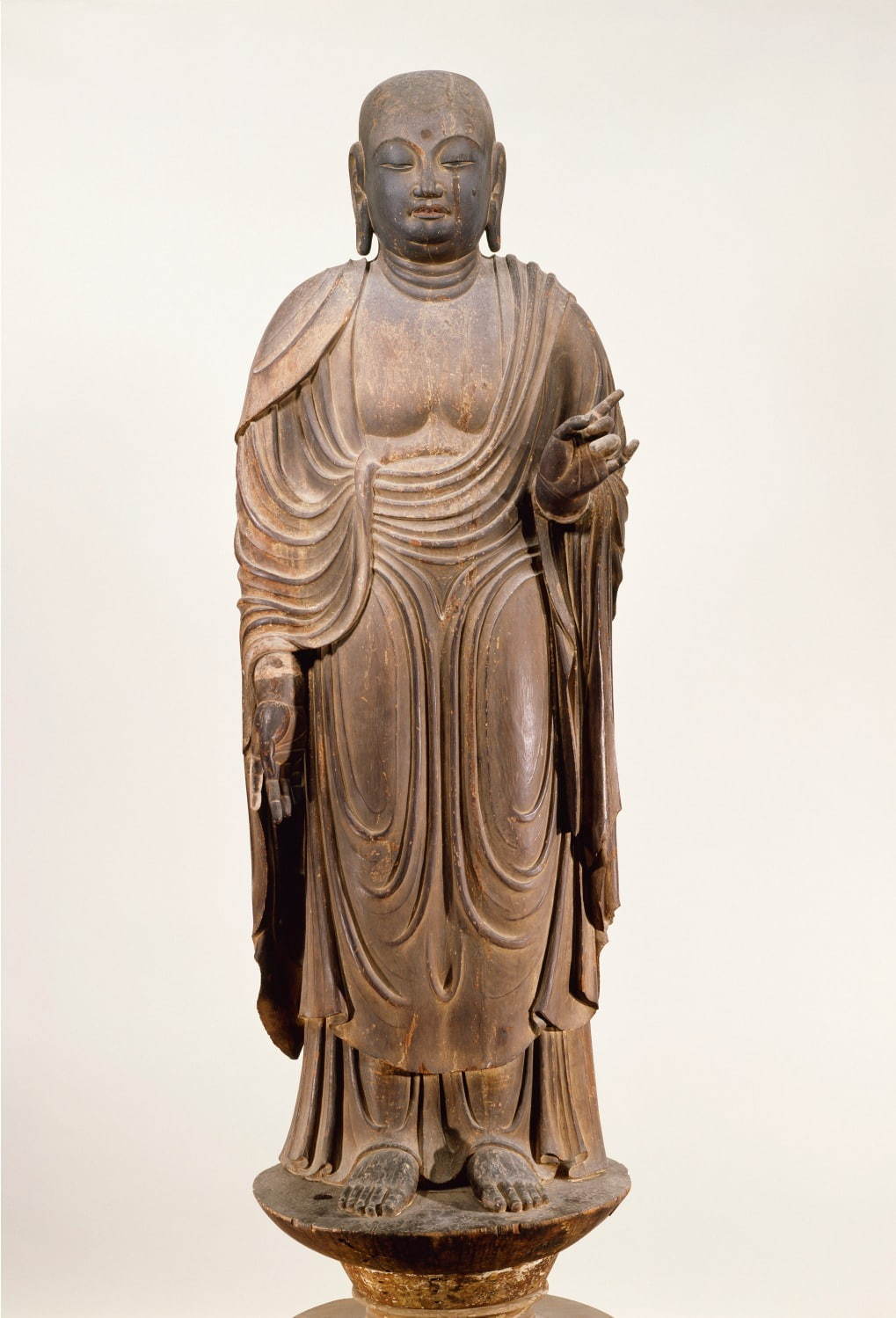 国宝 地蔵菩薩立像 平安時代・9世紀 奈良・法隆寺蔵