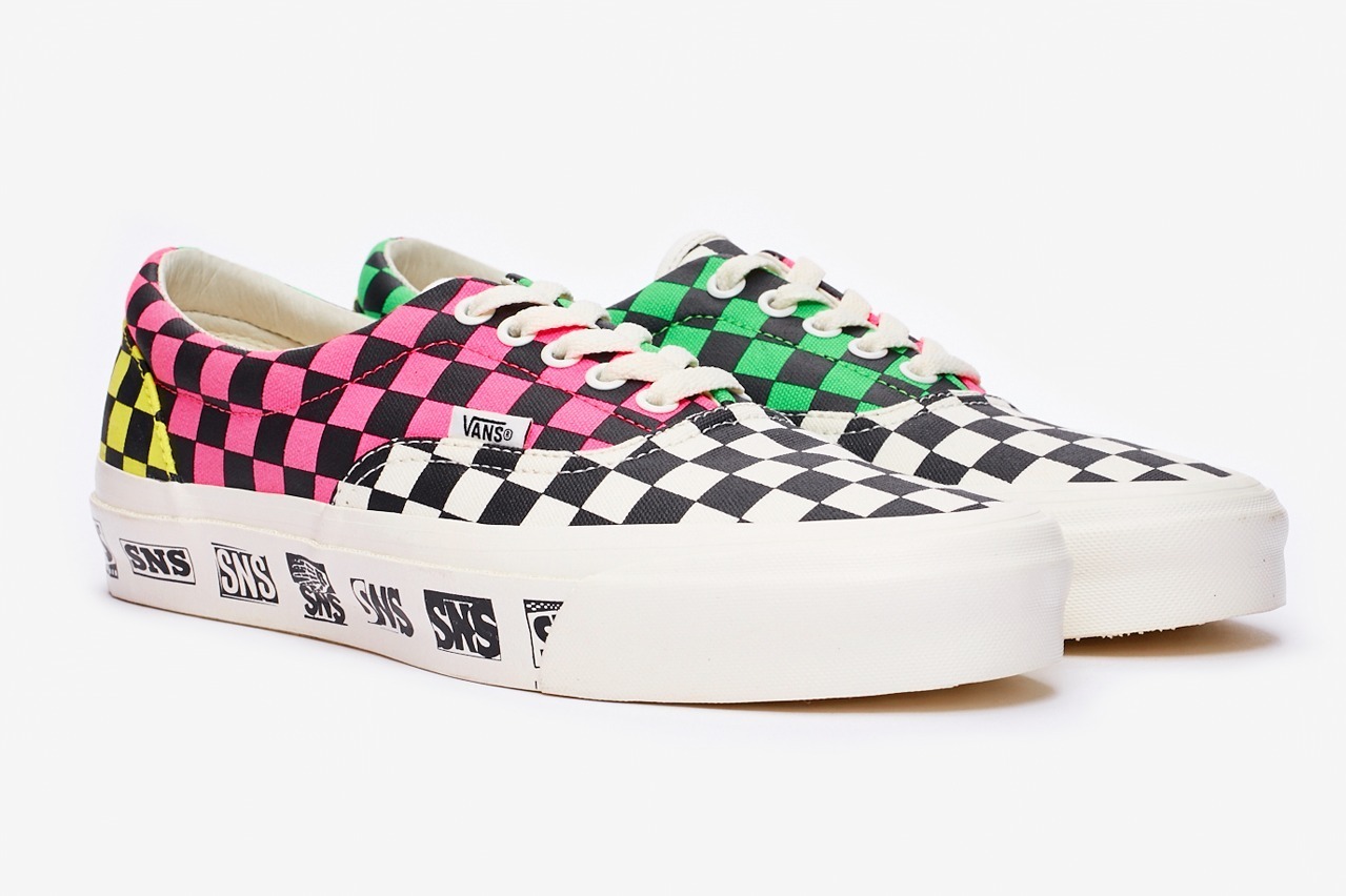 スニーカーズエンスタッフ Vansのコラボスニーカー ネオンカラーのチェック柄エラ スリッポン ファッションプレス スニーカーズエンスタッフ Vansのコラボスニーカー ネオンカラーのチェック柄エラ スリッポン ファッションプレス