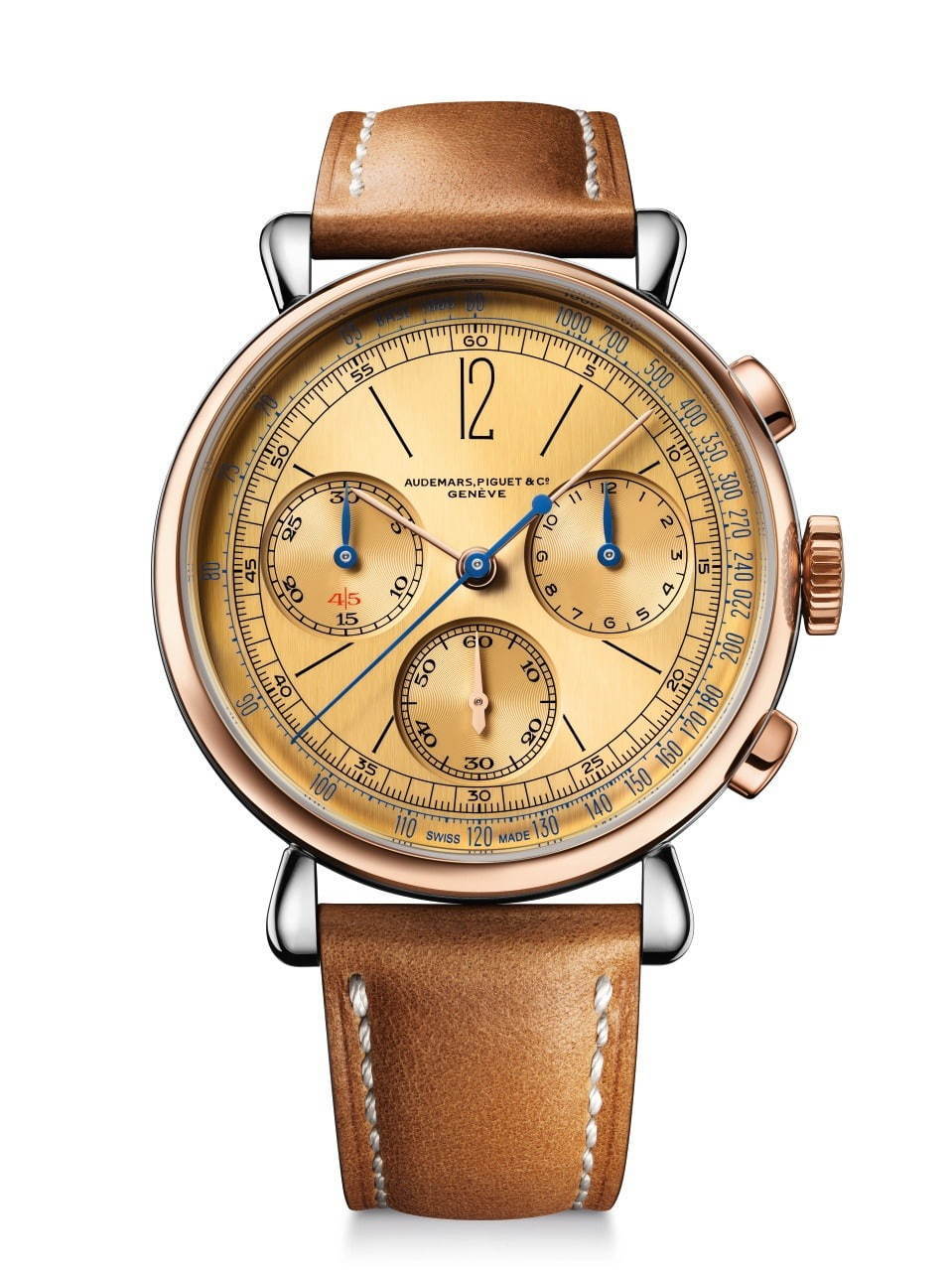 オーデマ ピゲ、ヴィンテージウオッチを再現した腕時計 - コンビカラーのステンレス製ラウンドケース｜写真1