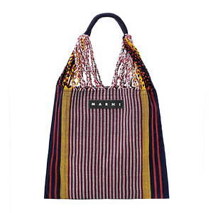 MARNI マルニフラワーカフェ ハンモックバッグ ストライプ