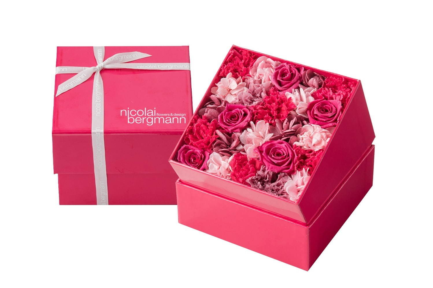 ニコライ バーグマン“母の日”限定フラワーボックス、鮮やかピンクのカーネーション＆バラをたっぷり｜写真2