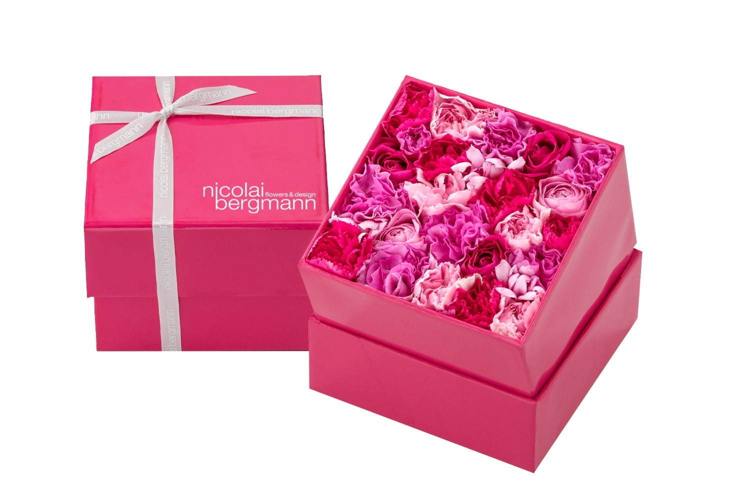 ニコライ バーグマン“母の日”限定フラワーボックス、鮮やかピンクのカーネーション バラをたっぷり｜写真1