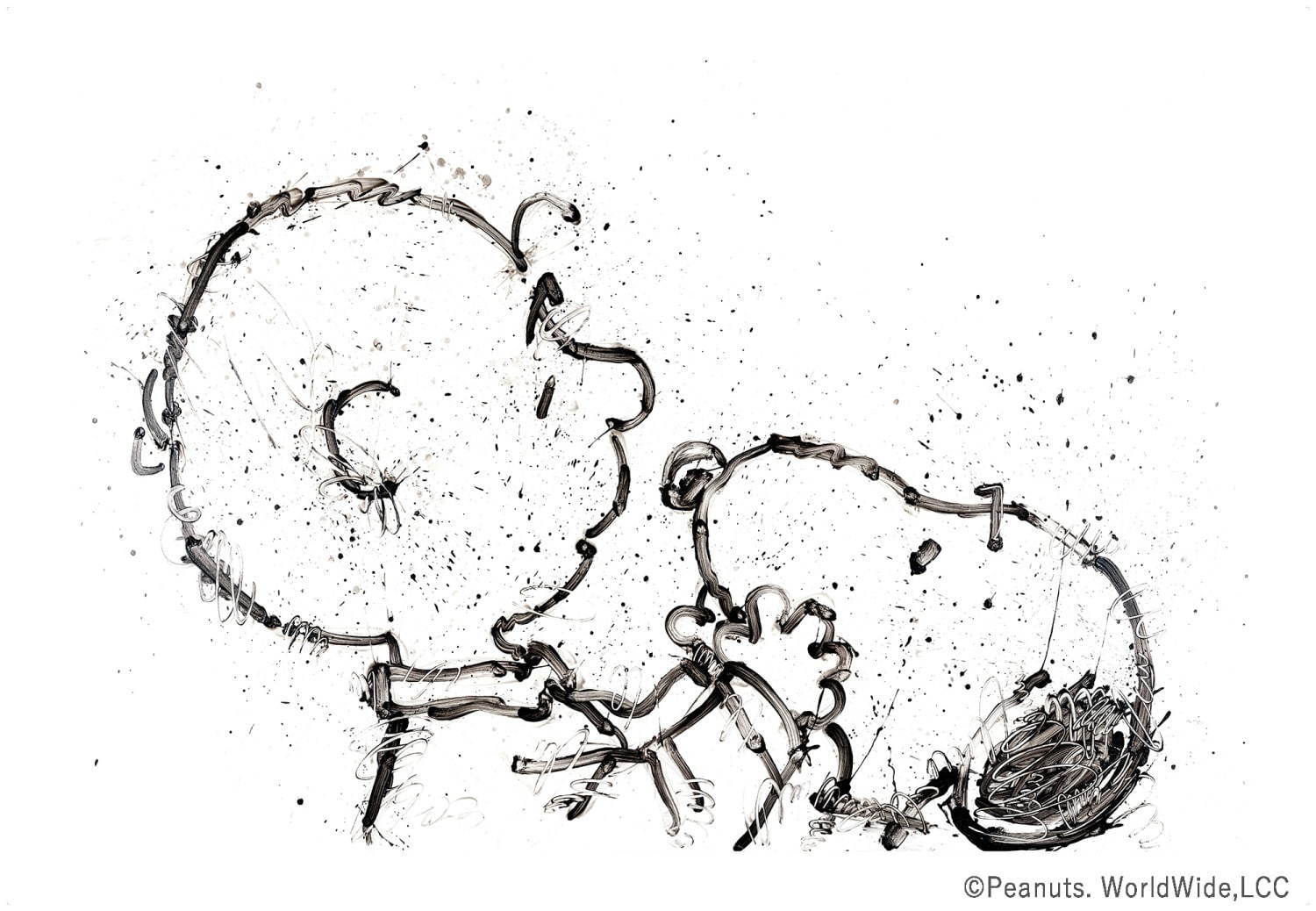 『ピーナッツ』スヌーピーのアート展示会、新宿で - トム・エバハートが描く版画など｜写真3