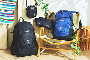 ディズニー「ミッキーマウス」「ドナルドダック」刺繍を施したコールマンのバッグ