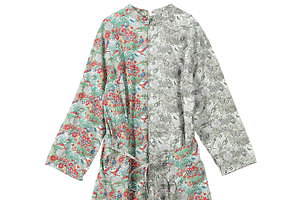 ネ・ネットからリバティープリントの新作、左右異なる素材を選べるワンピース＆シャツなど