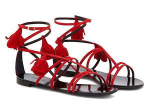 ジュゼッペ ザノッティ“バラの蕾”を飾った新作レディースグラディエーターサンダル