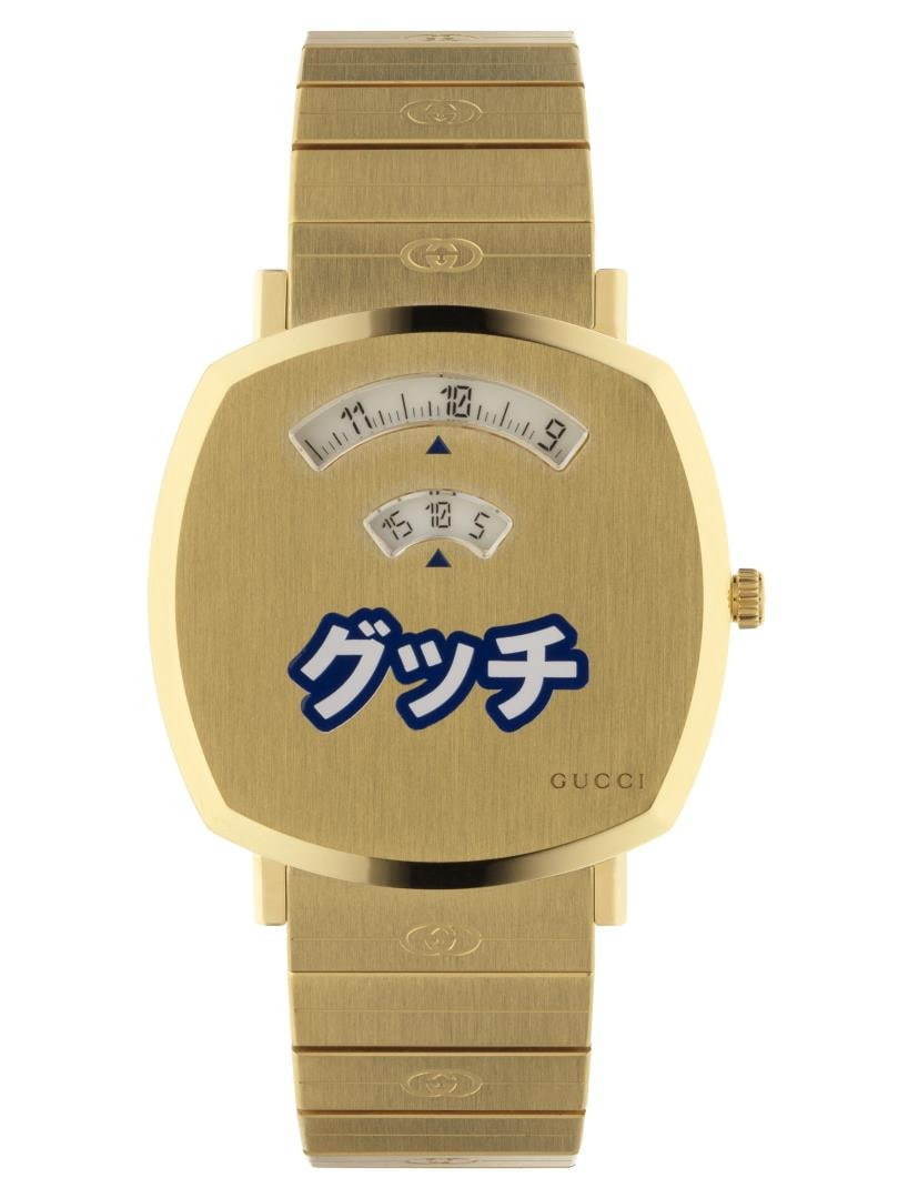 グッチの新作腕時計、“カタカナロゴ”の日本限定「グリップ」やビー(ハチ)の秒針が回転するウォッチ ファッションプレス