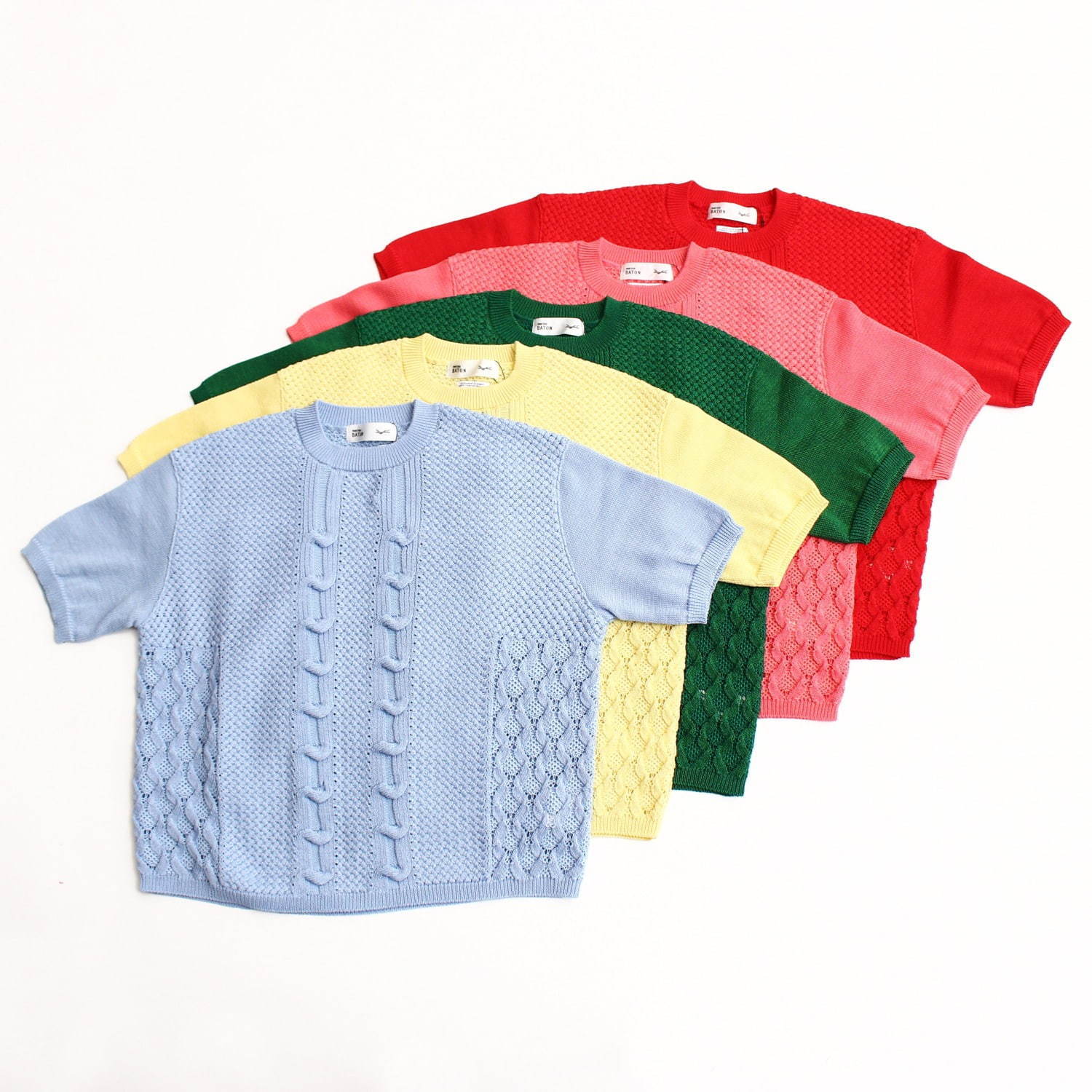 パスザバトン×米富繊維のカラフルサマーニット - 全11色展開、Tシャツのように着回す夏ニット｜写真2