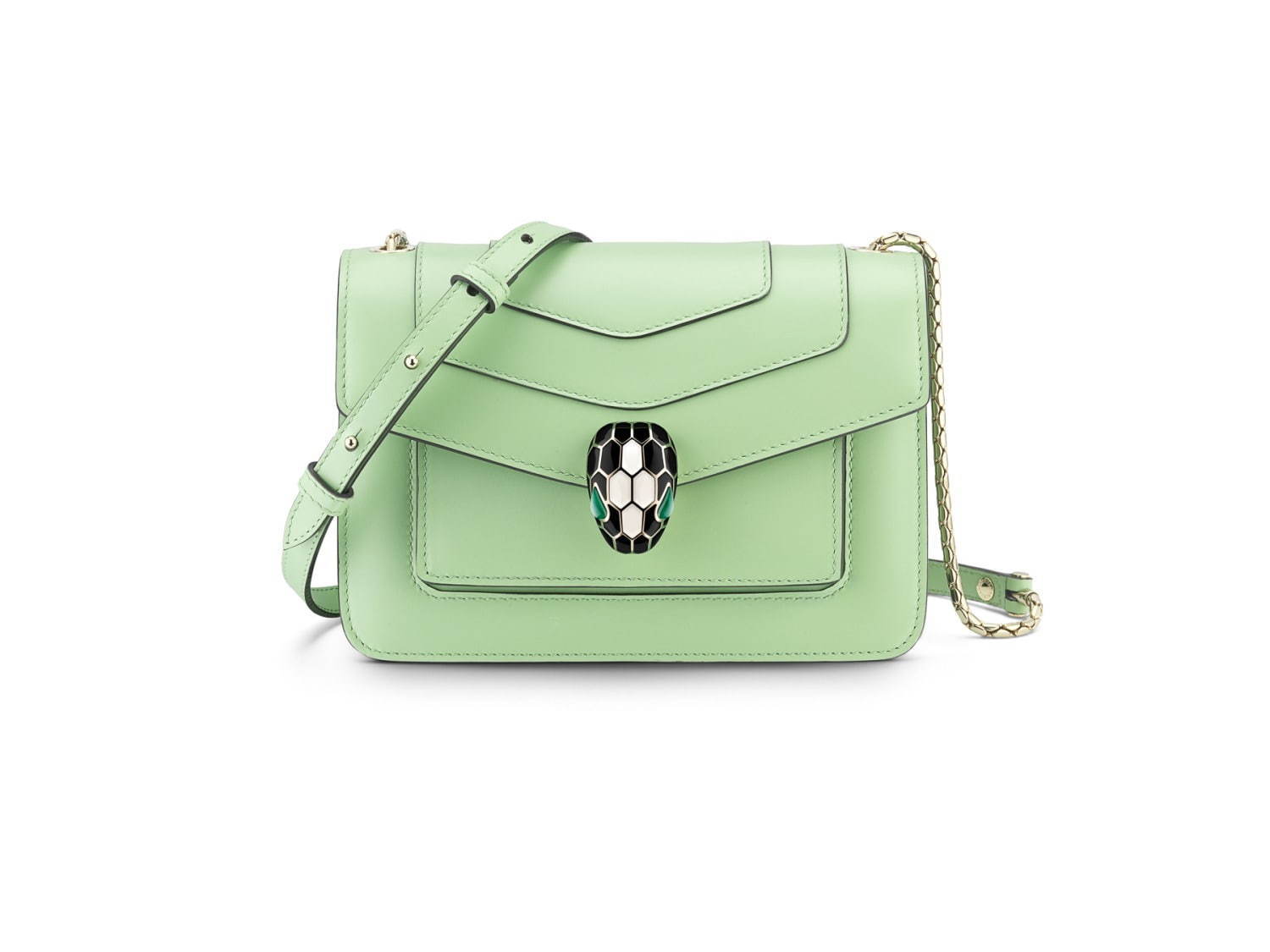 ブルガリ「セルペンティ」バッグに“宝石”着想の新色、デイジートパーズやエメラルドグリーン - ファッションプレス
