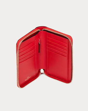 ヴァレンティノ ガラヴァーニのレディース財布、スタッズ輝くミニ財布 