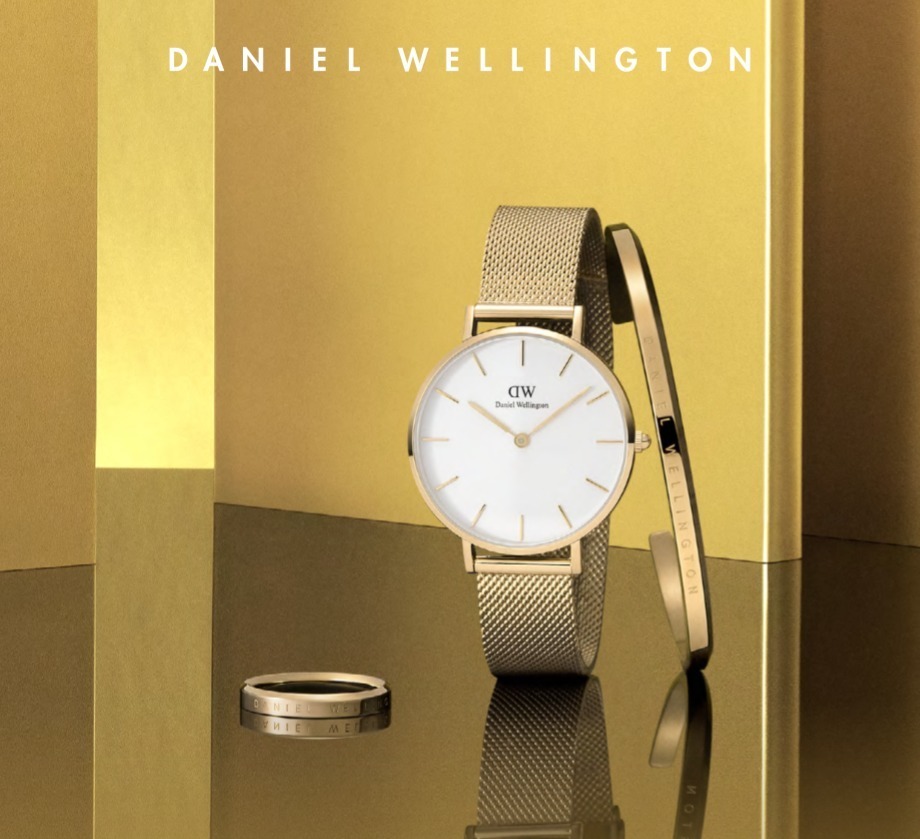 ダニエル・ウェリントンの腕時計「ペティット」に新色ゴールド、2色の 