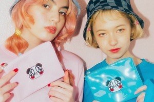 ラヴァーズハウス×WC、パンダの「メリー＆ケン」モチーフのビッグTやカラフル小物