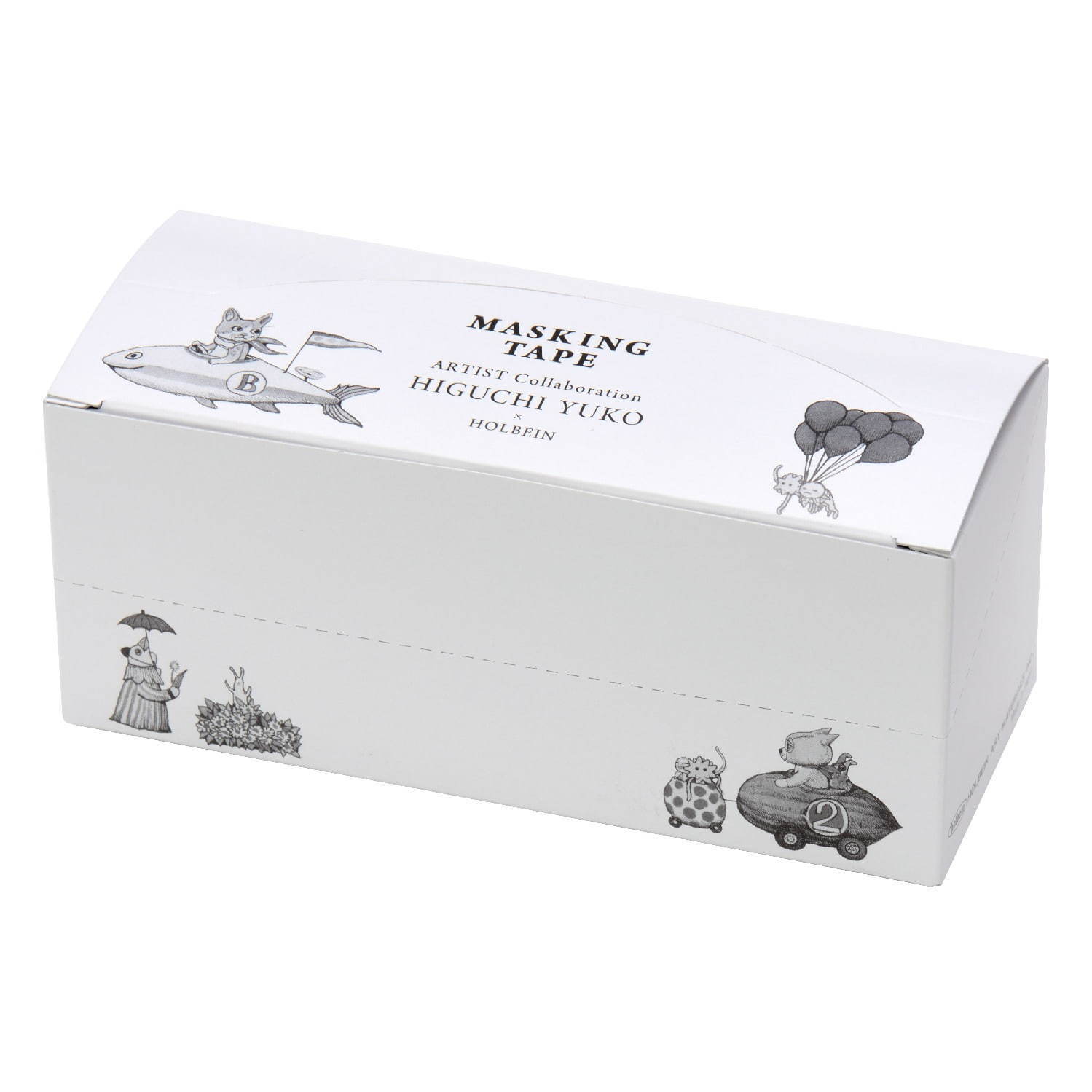 HIGUCHI YUKO マスキングテープ 付箋 専用BOX ヒグチユウコ