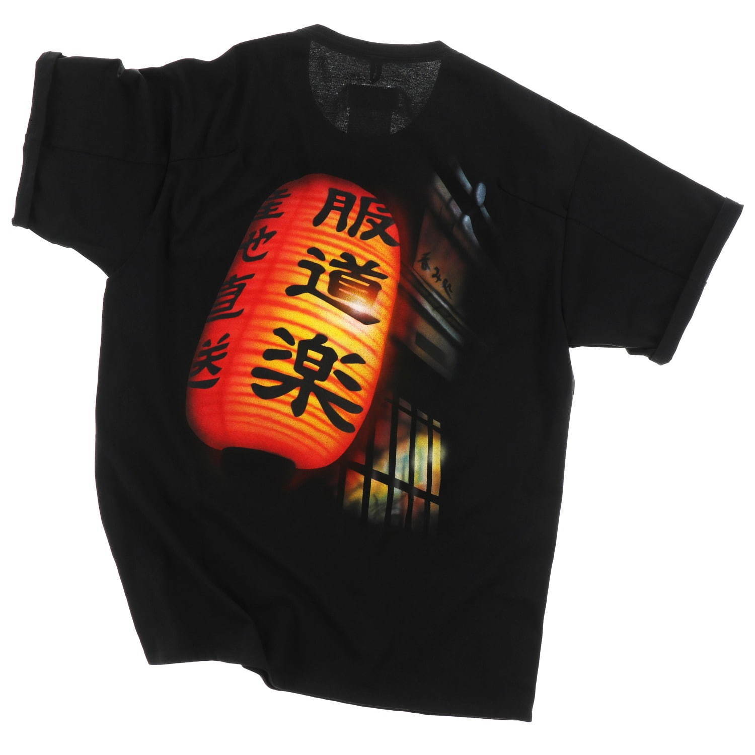 ダブレット×ヌビアン“上野”がテーマのTシャツ、“服道楽”赤提灯のハンドペイント＆虎のカオス刺繍｜写真2