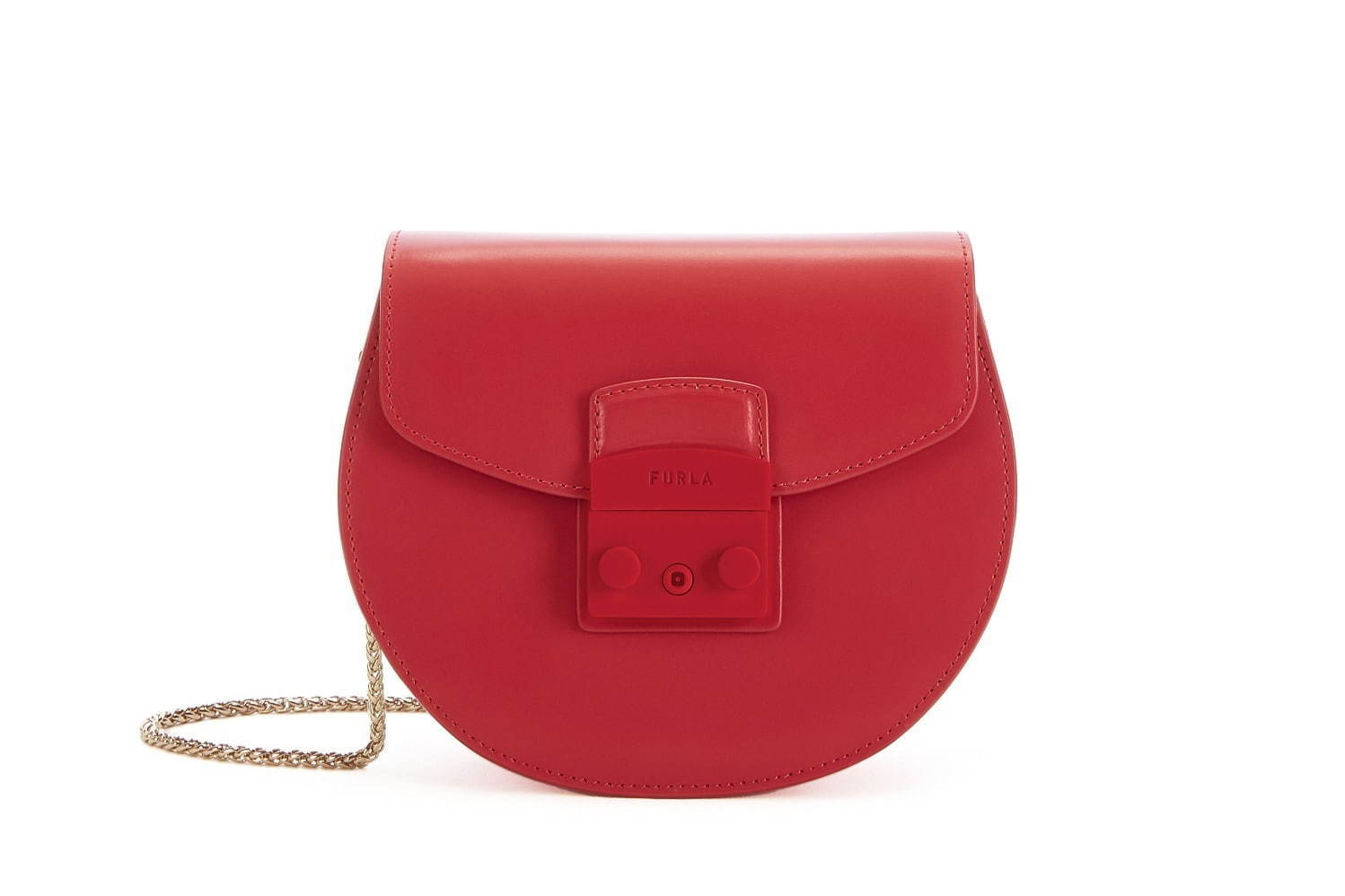 超美品 FURLA フルラ メトロポリスS ラウンド ショルダーバッグ