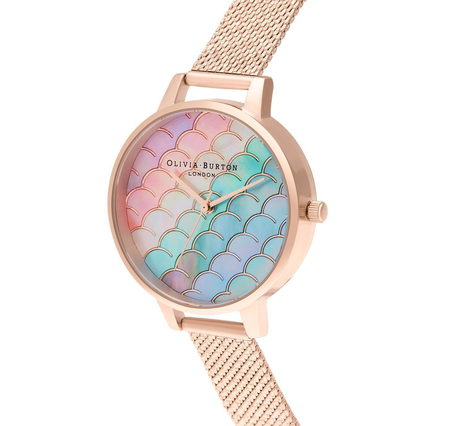 オリビア・バートン、“マーメイド”の鱗をモチーフにしたグラデカラーの腕時計