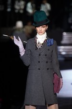 ディースクエアード 2013-14年秋冬コレクション - とびきりシックに着飾った紳士淑女のオンステージ｜写真20